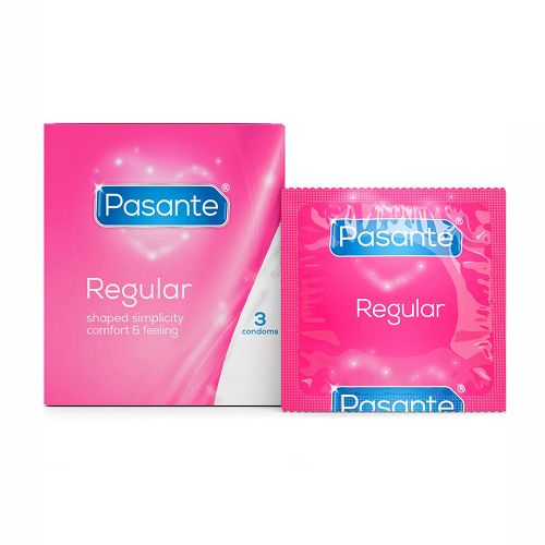 Pasante Regular klasyczne prezerwatywy ze zbiorniczkiem 3 szt - 79479525