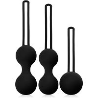 Trzy pary kulek gejszy zestaw do ćwiczeń mięśni kegla polecany przez ginekologów – 76037901 - 3