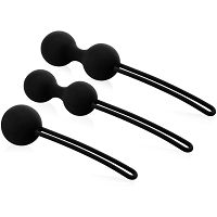 Trzy pary kulek gejszy zestaw do ćwiczeń mięśni kegla polecany przez ginekologów – 76037901 - 2