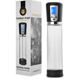 AUTOMATYCZNA POMPKA DO PENISA, WYŚWIETLACZ LCD, 4 POZIOMY ZASYSANIA, PODCIŚNIENIE AŻ DO -350 Mbar - 79228809