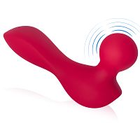 Czerwony mini masażer dla kobiet wand 10 opcji wibracji - 78493416 - 4