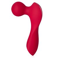 Czerwony mini masażer dla kobiet wand 10 opcji wibracji - 78493416 - 7