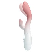 Miękki silikonowy wibrator z wypustką do łechtaczki - 70124072 - 2