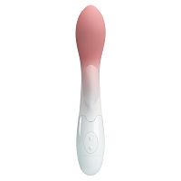 Miękki silikonowy wibrator z wypustką do łechtaczki - 70124072 - 4