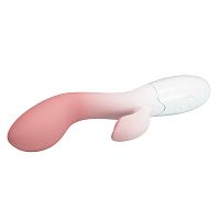 Miękki silikonowy wibrator z wypustką do łechtaczki - 70124072 - 5
