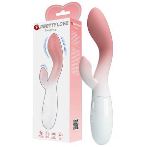 Miękki silikonowy wibrator z wypustką do łechtaczki - 70124072