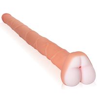 Realistyczny masturbator z otworem analnym i penisem 41 cm - 73730385 - 3