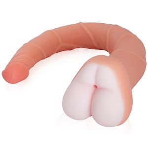 Realistyczny masturbator z otworem analnym i penisem 41 cm - 73730385