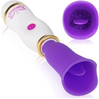 Dyskretny masturbator łechtaczkowy ssący masażer z języczkiem wibrator tulipan - 79822237 - 2