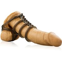 Żelowe pierścienie na penisa i jądra połączone stymulatorami - dsr 0509779 - 2