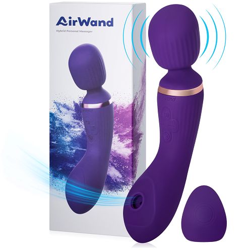 Mocny masażer 2w1 wand + powietrzna stymulacja 70 programów - 78668510