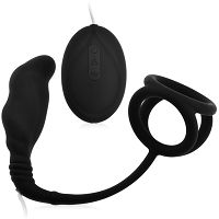 Ogrzewany masażer prostaty + ring na penisa i jądra 7 funkcji 78294383 - 3