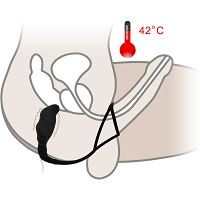 Ogrzewany masażer prostaty + ring na penisa i jądra 7 funkcji 78294383 - 4