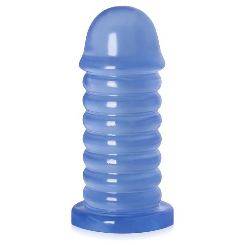 Grube dildo 6,5 cm średnicy niebieski anal plug XXL - 71836807