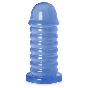 Grube dildo 6,5 cm średnicy niebieski anal plug XXL - 71836807