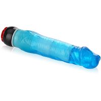 Wibrator w kształcie penisa - męski gruby członek z wibracjami - 56544455 - 2