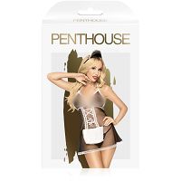 Penthouse teaser - strój pokojówki sukienka babydoll + stringi i opaska - 76490730 - 4