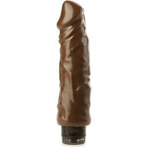 Gruby brązowy penis z wibracjami – orgazmowa torpeda – 84992641