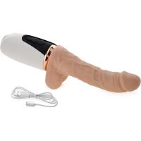 Posuwisty wibrator 49 funkcji - miękki penis super realistyczny podgrzewany do 42stc - 70493678 - 2