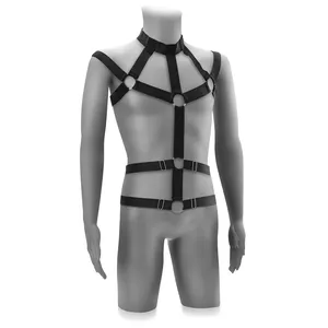 Erotyczna uprząż dla mężczyzn pasy harness bdsm - 72142144