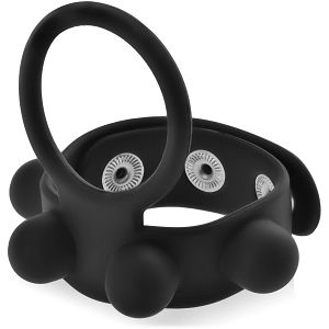 Silikonowy ring erekcyjny pierścień na penisa i jądra z regulacją obwodu - 79276397