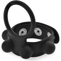 Silikonowy ring erekcyjny pierścień na penisa i jądra z regulacją obwodu - 79276397