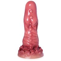 Silikonowe monster dildo 18 cm penis fantasy z wypustkami - 77273866 - 2