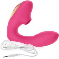 Samonośny wibrator penetrator cipki z funkcją ssania intensywny masturbator dla niej - 77046614 - 6