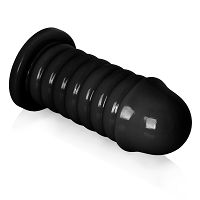 Grube dildo 6,5 cm średnicy czarny anal plug XXL - 74391794 - 2