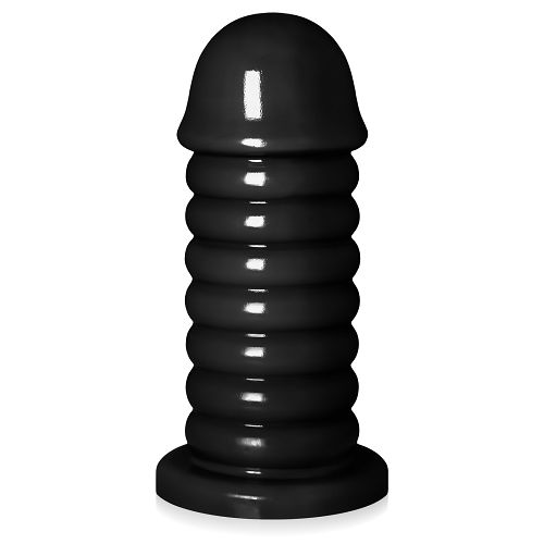 Grube dildo 6,5 cm średnicy czarny anal plug XXL - 74391794