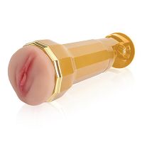 Realistyczna sztuczna pochwa Lara z regulowaną przyssawką i wibracjami - 71423197 - 2