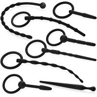 Silikonowy dilator 8 sztuk - zestaw do pieszczot cewki moczowej - 75750455 - 2