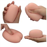 Dwustronny masturbator dla mężczyzn cielista pochwa i anus - 79165428 - 4