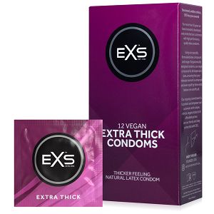 Wytrzymałe prezerwatywy EXS EXTRA THICK 12 szt - 72288856