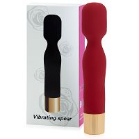 Czerwony mini wand masażer 10 funkcji wodoodporny 14,5 cm - 75066706 - 8