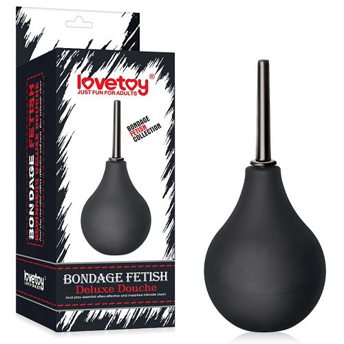 Czarna gumowa gruszka do lewatywy irygator anal 160 ml - 70230983