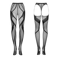 Obsessive rajstopy kabaretki z odsłoniętymi pośladkami - 76873083 - 4