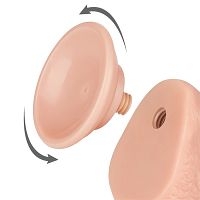 Penis 19,5 cm superrealistyczne dildo z przesuwną skórą - 75304896 - 2