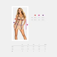 Obsessive prześwitująca koszulka nocna i stringi Nudelia - 74713984 - 5