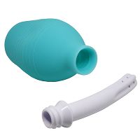 Niebieski irygator intymny z gruszką do lewatywy anal sex 310 ml - 76095790 - 3