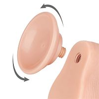 Dildo 19,5 cm superrealistyczny penis z dużymi jądrami - 77950502 - 2