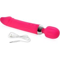 Mocny dwustronny wibrator silikonowy dla kobiet masażer wand 2w1 - 12 funkcji - 70936739 - 3