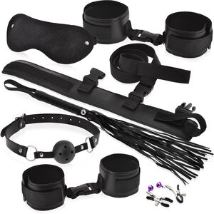 ZESTAW BDSM - 8 ELEMENTÓW - SEX GADŻETY DO DOMINACJI - 78642244