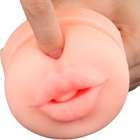 Miękkie realistyczne usta i głębokie gardło w puszce Cream Ale masturbator - 78692141 - 10