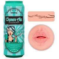 Miękkie realistyczne usta i głębokie gardło w puszce Cream Ale masturbator - 78692141 - 4
