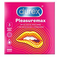 Prezerwatywy DUREX Pleasuremax z wypustkami i prążkami 3 szt - 73333203 - 2