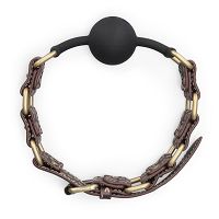 Elegancki silikonowy knebel z otworami gadżet bdsm dla par - 78891442 - 4