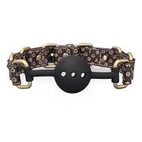 Elegancki silikonowy knebel z otworami gadżet bdsm dla par - 78891442 - 7