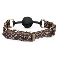 Elegancki silikonowy knebel z otworami gadżet bdsm dla par - 78891442 - 8