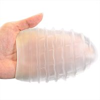 Elastyczny żelowy masturbator z prążkami dla mężczyzn 13 cm - 76023145 - 4